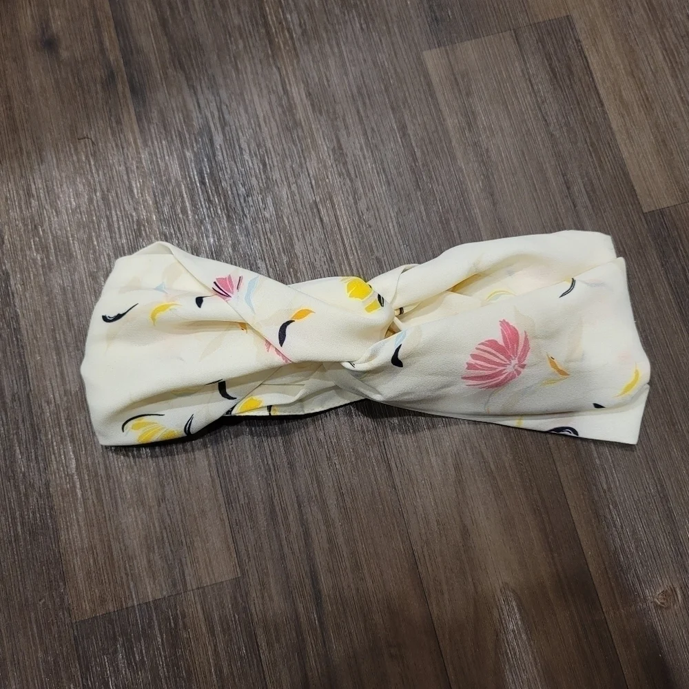 Ivory Floral SatinTwisted Headband - A New Day